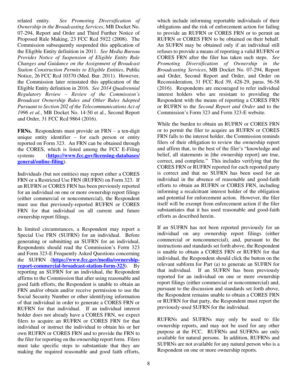 FCC Form 323 Ownership Report for Commerical Broadcast Station, Page 8