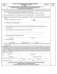 Form PILOT (SEC Form 2552) Initial Operation Report, Amendment to Initial Operation Report and Quarterly Report for Pilot Trading Systems Operated by Self-regulatory Organizations, Page 4
