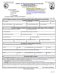 Document preview: FWS Form 3-200-6 Federal Fish and Wildlife Permit Application Form - Migratory Bird Import/Export