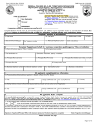 Document preview: FWS Form 3-200-10C Federal Fish and Wildlife Permit Application Form - Migratory Bird Special Purpose - Possession Live and/or Dead and Salvage for Educational Purposes