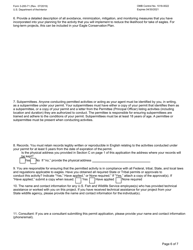 FWS Form 3-200-71 Federal Fish and Wildlife Permit Application Form - Eagle Take - Associated With but Not the Purpose of an Activity (Incidental Take), Page 6