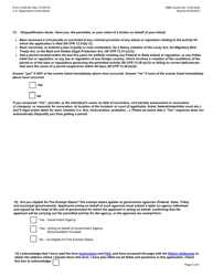 FWS Form 3-200-82 Federal Fish and Wildlife Permit Application Form - Bald Eagle or Golden Eagle Transport Into the United States for Scientific or Exhibition Purposes, Page 5