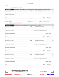 Form REV-516 Notice of Transfer (For Stocks, Bonds, Securities or Security Accounts Held in Beneficiary Form) - Pennsylvania, Page 2