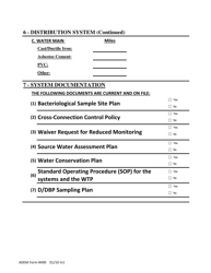 ADEM Form 490 Drinking Water - Renewal Permit Application - Alabama, Page 6