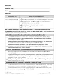 Form 05-20-010 Level 3 Test Security Agreement - Alaska, Page 2