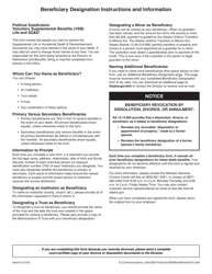 Form BEN013 Political Subdivision Beneficiary Designation - Alaska, Page 2