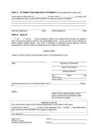 Form DR-250 Financial Declaration - Alaska, Page 5