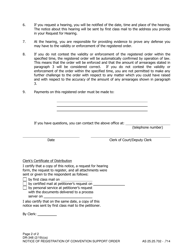 Form DR-348 Notice of Registration of Convention Support Order - Alaska, Page 2