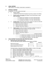 Form DR-303 Child Support Order - Alaska, Page 2
