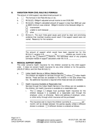 Form DR-303 Child Support Order - Alaska, Page 5
