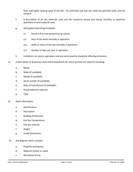 Air Quality Class I Permit Application - Arizona, Page 11