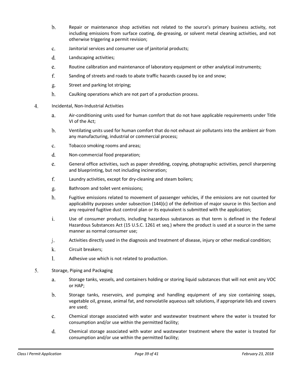 Air Quality Class I Permit Application - Arizona, Page 39