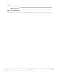 Air Quality Class I Permit Application - Arizona, Page 7
