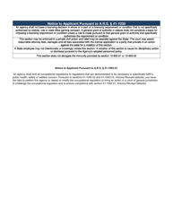 Form LI-207 Application for Reinstatement of License Form - Arizona, Page 3