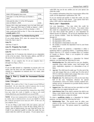 Instructions for Arizona Form 140PTC, ADOR10567 Property Tax Refund (Credit) Claim - Arizona, Page 5