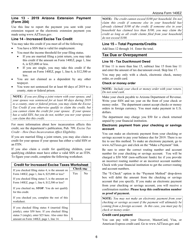 Instructions for Arizona Form 140EZ, ADOR10534 Resident Personal Income Tax Return (Ez Form) - Arizona, Page 6