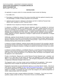 Form DBO-2118 Application for Approval to Acquire Control of Money Transmitter - California, Page 2
