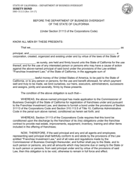 Document preview: Form DBO-31113 Surety Bond - California