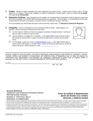 Formulario CDPH8553 SP Renovar Certificacion Para La Construccion Relacionada Al Plomo - California (Spanish), Page 4