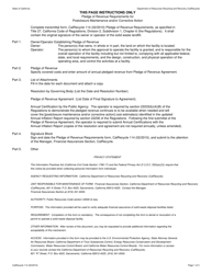 Form CalRecycle114 Pledge of Revenue Requirements - California