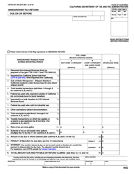 Document preview: Form CDTFA-501-WG Winegrower Tax Return - California