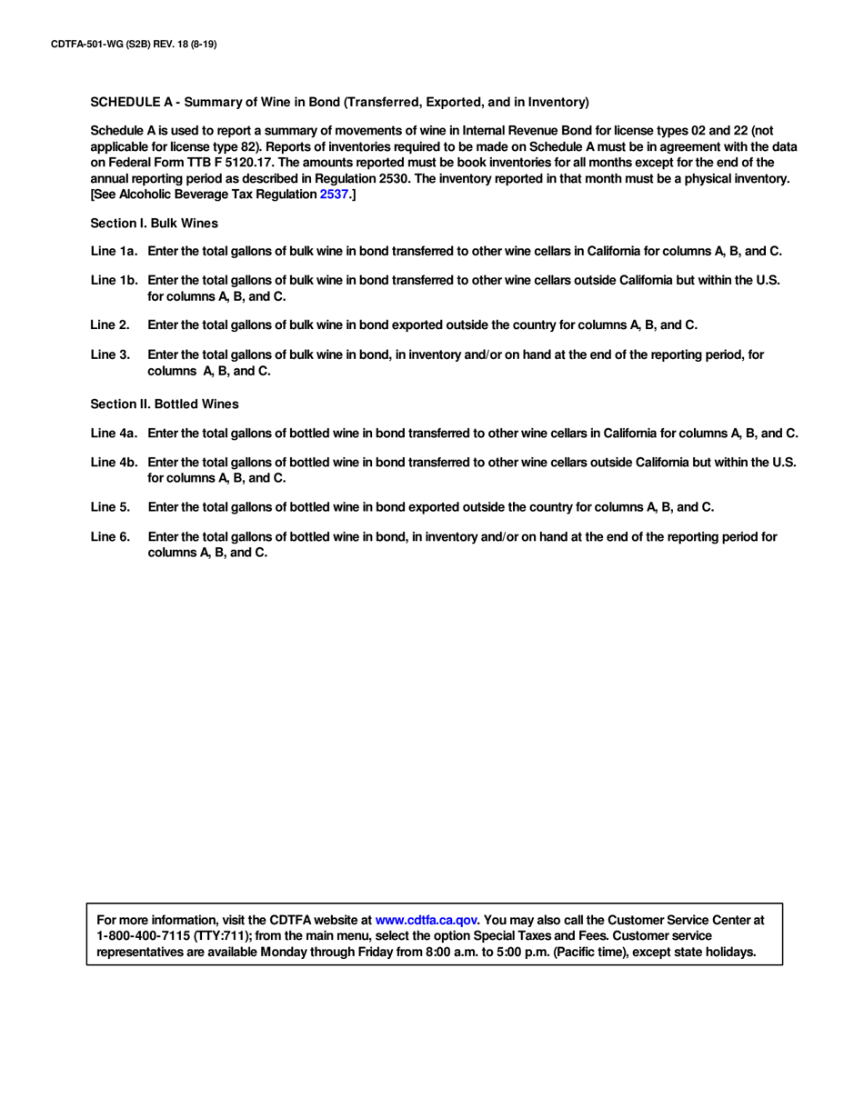 Form CDTFA-501-WG Winegrower Tax Return - California, Page 4