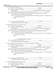 Form JV-326 Proof of Notice Under Section 366.26(N) - California, Page 2