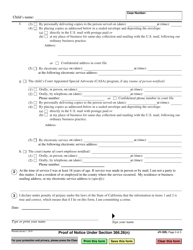 Form JV-326 Proof of Notice Under Section 366.26(N) - California, Page 3