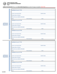 Ballot Designation Worksheet - California, Page 3