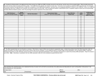 CDOT Form 718 Underutilized Dbe (Udbe) Good Faith Effort Documentation - Colorado, Page 2