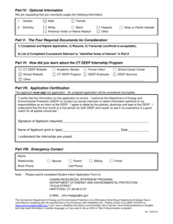 Student Internship Program Application - Connecticut, Page 2