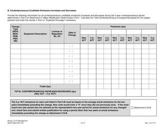 Form DEEP-NSR-APP-216 Attachment I Prevention of Significant Deterioration of Air Quality (Psd) Program Form - Connecticut, Page 4