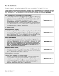 Form DEEP-NSR-APP-216 Attachment I Prevention of Significant Deterioration of Air Quality (Psd) Program Form - Connecticut, Page 6