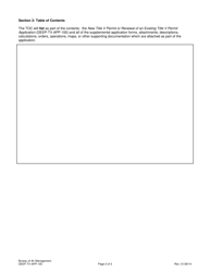 Form DEEP-TV-APP-105 Attachment A Executive Summary - Connecticut, Page 2
