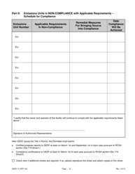 Form DEEP-TV-APP-104 Attachment G Title V Compliance Plan - Connecticut, Page 2