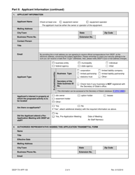 Form DEEP-TIV-APP-100 Title IV Permit Application Transmittal Form - Connecticut, Page 2