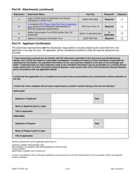 Form DEEP-TIV-APP-100 Title IV Permit Application Transmittal Form - Connecticut, Page 4
