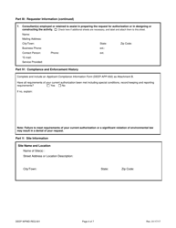 Form DEEP-WPMD-REQ-001 Request for Reauthorization Under the General Permit for Diversion of Water for Consumptive Use - Connecticut, Page 4