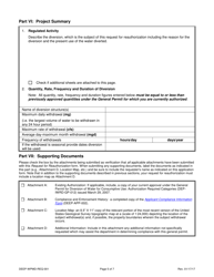 Form DEEP-WPMD-REQ-001 Request for Reauthorization Under the General Permit for Diversion of Water for Consumptive Use - Connecticut, Page 5