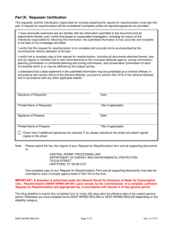 Form DEEP-WPMD-REQ-001 Request for Reauthorization Under the General Permit for Diversion of Water for Consumptive Use - Connecticut, Page 7