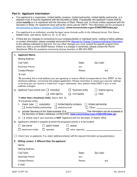 Form DEEP-TV-APP-100 New Title V Permit or Renewal of an Existing Title V Permit Application - Connecticut, Page 2