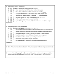 Form DEEP-REM-GWP-APP-600 Application for Emergency or Temporary Authorization to Discharge to Groundwater to Remediate Pollution - Connecticut, Page 11