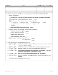 Form DEEP-REM-GWP-APP-600 Application for Emergency or Temporary Authorization to Discharge to Groundwater to Remediate Pollution - Connecticut, Page 13