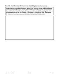 Form DEEP-REM-GWP-APP-600 Application for Emergency or Temporary Authorization to Discharge to Groundwater to Remediate Pollution - Connecticut, Page 8