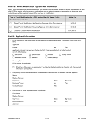 Form DEP-WEED-APP-300 Permit Application for Cgs Section 22a-454 Waste Facilities - Connecticut, Page 2