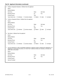 Form DEP-WEED-APP-300 Permit Application for Cgs Section 22a-454 Waste Facilities - Connecticut, Page 3