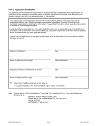 Form DEP-PEST-APP-100 Permit Application for Pesticide and/or Fertilizer Application by Aircraft - Connecticut, Page 5