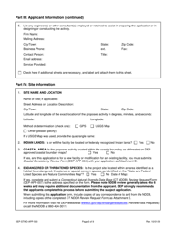 Form DEP-STWD-APP-500 Permit Application for a Stewardship Permit - Connecticut, Page 3