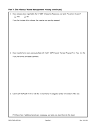 Form DEP-STWD-APP-500 Permit Application for a Stewardship Permit - Connecticut, Page 5