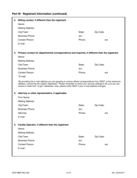 Form DEEP-RCY-REG-006 General Permit Registration Form for the Addition of Grass Clippings at Registered Leaf Composting Facilities - Connecticut, Page 3